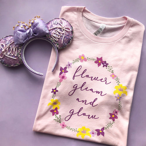 Flower Gleam And Glow Unisex Tee