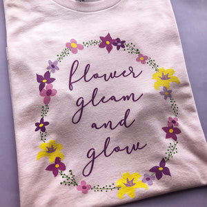 Flower Gleam And Glow Unisex Tee