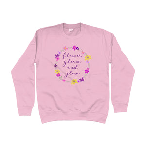 Flower Gleam And Glow Unisex Sweatshirt