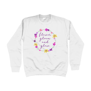 Flower Gleam And Glow Unisex Sweatshirt
