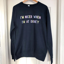 Load image into Gallery viewer, I&#39;m Nicer When Navy And Pastel Unisex Sweatshirt