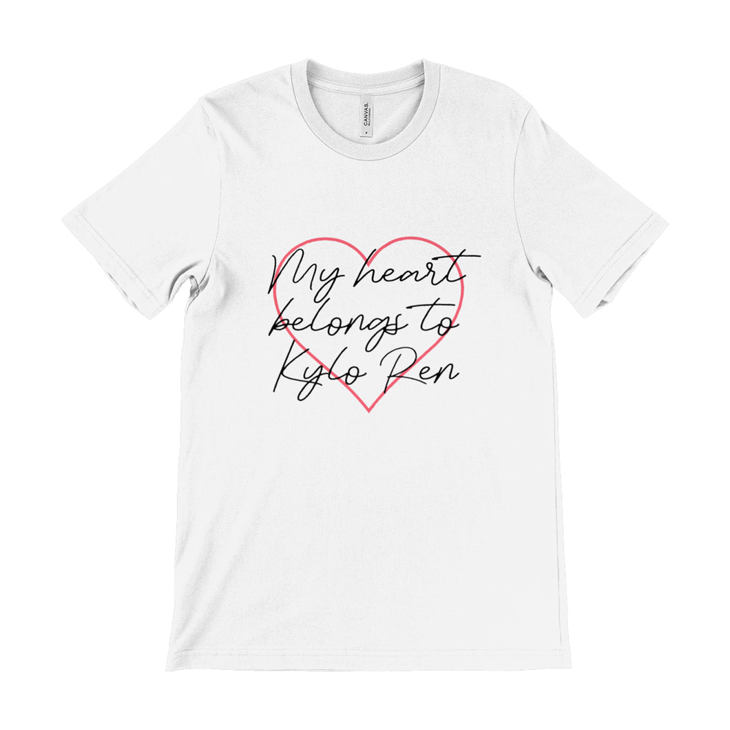 My Heart Belongs To ... Personalised Unisex Tee