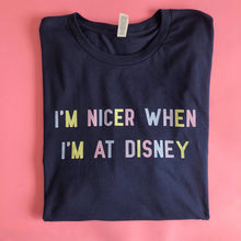 Load image into Gallery viewer, I&#39;m Nicer When Navy And Pastel Unisex Tee