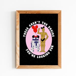 These Aren't The Droids A4 Art Print